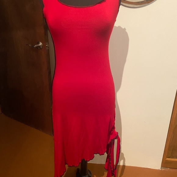 Persephone Red Tunic Dress - Picture 3 of 10